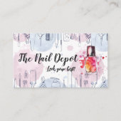 Manicure Tools | Waterverf tekeningen | artistiek Visitekaartje (Voorkant)