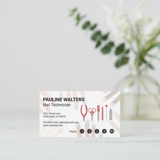 Manicured Hands | Loyalty-Kaarten Klantenkaartje (Staand voorkant)