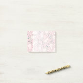 Manicured Hands Nail Studio Pink Pastel Patroon Post-it® Notes (Op bureau)