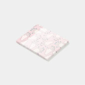 Manicured Hands Nail Studio Pink Pastel Patroon Post-it® Notes (Schuin)