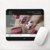 Manicured Nails Promo Business Photo Mousepad Muismat (Met muis)