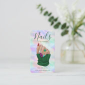Manicurist Artist Chic Nail Studio Stylish Opal Visitekaartje (Staand voorkant)