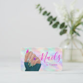 Manicurist Artist Opal Iridescent Nail Art Chic Visitekaartje (Staand voorkant)