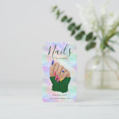 Manicurist Artist Stylish Nail Studio Chic Opal Visitekaartje (Staand voorkant)
