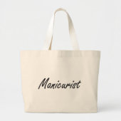 Manicurist Artistisch baanontwerp Grote Tote Bag (Voorkant)