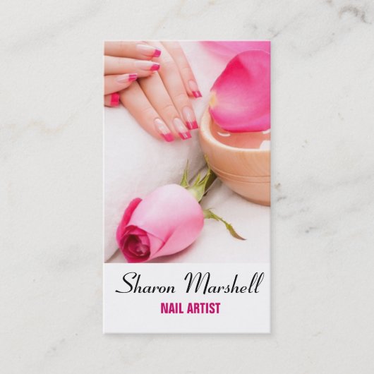 Manicurist Beauty Salon Spa Visitekaartje (Voorkant)