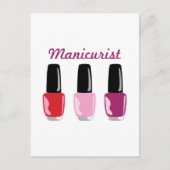 Manicurist Briefkaart (Voorkant)