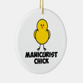 Manicurist Chick Keramisch Ornament (Rechts)