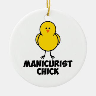 Manicurist Chick Keramisch Ornament