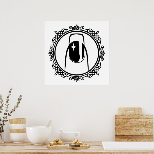 Manicurist Design is prachtig Poster (Keuken)