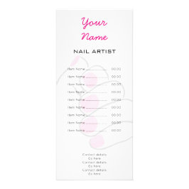 Manicurist en Nail-technicus Reclamekaart