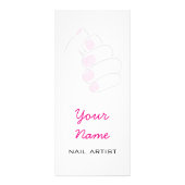 Manicurist en Nail-technicus Reclamekaart (Achterkant)