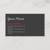 Manicurist en Nail-technicus Visitekaartjes (Achterkant)