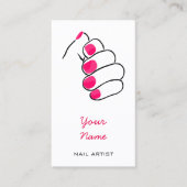 Manicurist en Nail-technicus Visitekaartjes (Voorkant)