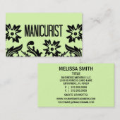 Manicurist Flower Visitekaartje (Voorkant / Achterkant)