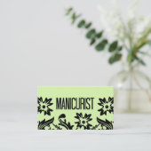 Manicurist Flower Visitekaartje (Staand voorkant)