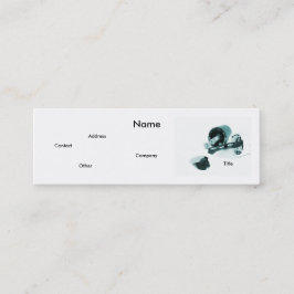 Manicurist in zwart-wit mini visitekaartje