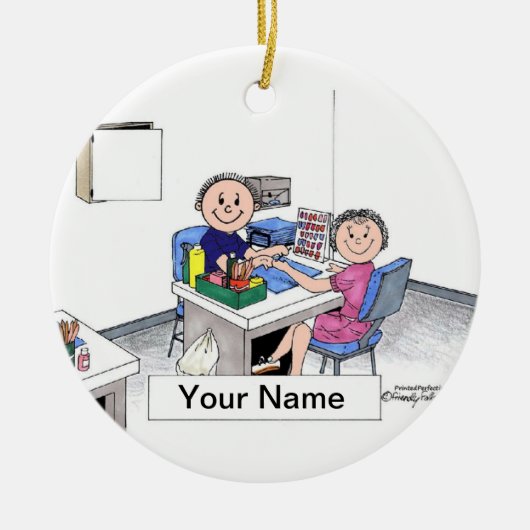 Manicurist - Male Keramisch Ornament (Voorkant)