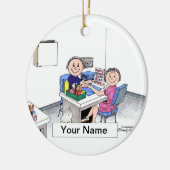 Manicurist - Male Keramisch Ornament (Links)