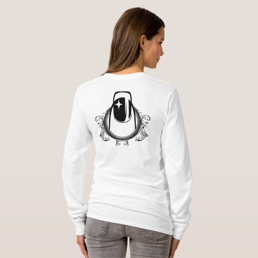Manicurist Nail Art T-shirt (Achterkant volledig)