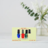 Manicurist, Nail Artist, Nail Technicus freelance Visitekaartje (Staand voorkant)