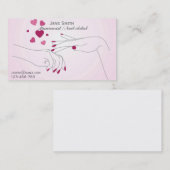 Manicurist, Nail Artist, Nail Technicus freelance Visitekaartje (Voorkant / Achterkant)