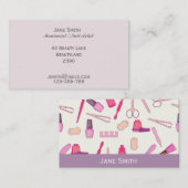Manicurist, Nail Artist, Nail Technicus freelance Visitekaartje (Voorkant / Achterkant)
