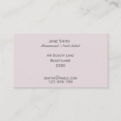 Manicurist, Nail Artist, Nail Technicus freelance Visitekaartje (Voorkant)