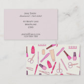 Manicurist, Nail Artist, Nail Technicus freelance Visitekaartje (Voorkant / Achterkant)
