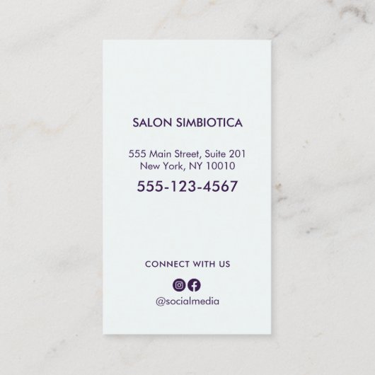 Manicurist Nail Poolse fles Visitekaartje (Achterkant)