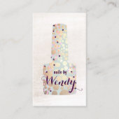 Manicurist Nail Poolse fles Visitekaartje (Voorkant)