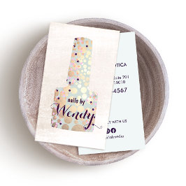 Manicurist Nail Poolse fles Visitekaartje