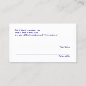 Manicurist Nail Salon Klantverwijzing Aanbevelingskaartje (Achterkant)