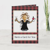 Manicurist Nail Tech bedankt voor kerstcadeautjes Kaart (Voorkant)