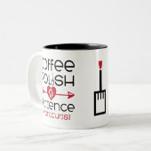 Manicurist Nail Tech Cosmetoloog Manicure Salon Tweekleurige Koffiemok (Voorkant links)