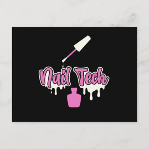 Manicurist Nail Tech Poolse Colour Beauty Pedicuri Briefkaart