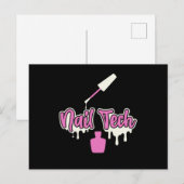 Manicurist Nail Tech Poolse Colour Beauty Pedicuri Briefkaart (Voorkant / Achterkant)