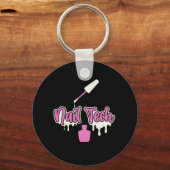 Manicurist Nail Tech Poolse Colour Beauty Pedicuri Sleutelhanger (Voorkant)