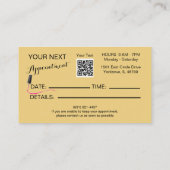 Manicurist Nail Technician Zwart Goud Naam Visitekaartje (Achterkant)