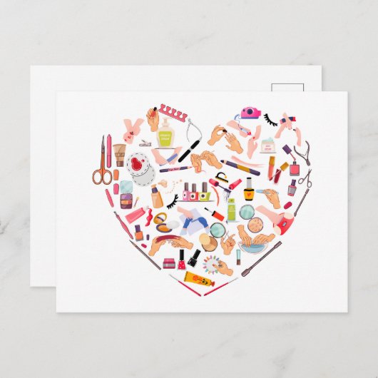 Manicurist Nail-technicus — Hoofd van het hulpprog Briefkaart (Voorkant / Achterkant)