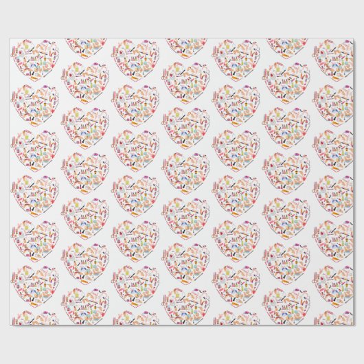 Manicurist Nail-technicus — Hoofd van het hulpprog Cadeaupapier (Vlak)