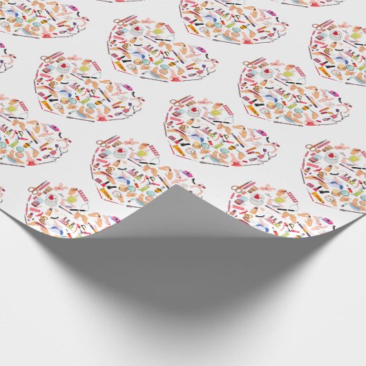 Manicurist Nail-technicus — Hoofd van het hulpprog Cadeaupapier (Hoek)