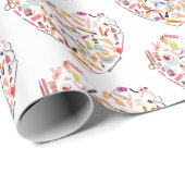 Manicurist Nail-technicus — Hoofd van het hulpprog Cadeaupapier (Rol Hoek)