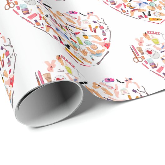 Manicurist Nail-technicus — Hoofd van het hulpprog Cadeaupapier (Rol Hoek)