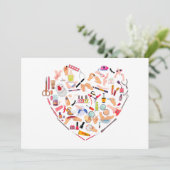 Manicurist Nail-technicus — Hoofd van het hulpprog Feestdagenkaart (Staand voorkant)