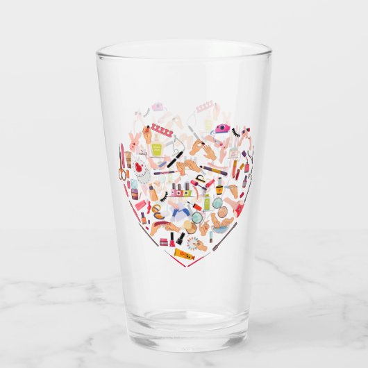 Manicurist Nail-technicus — Hoofd van het hulpprog Glas (Achterkant)