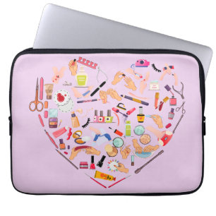 Manicurist Nail-technicus — Hoofd van het hulpprog Laptop Sleeve