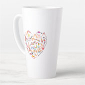 Manicurist Nail-technicus — Hoofd van het hulpprog Latte Mok (Linkerhoek)