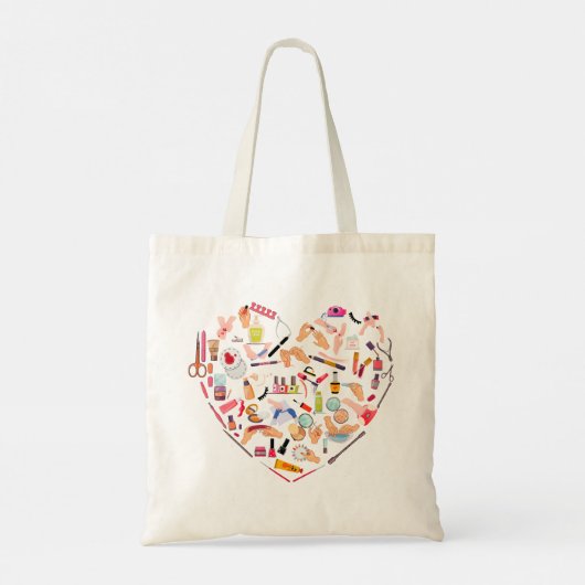 Manicurist Nail-technicus — Hoofd van het hulpprog Tote Bag (Achterkant)