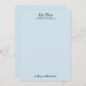 Manicurist Pedicurist Letterhead Kaart (Voorkant / Achterkant)